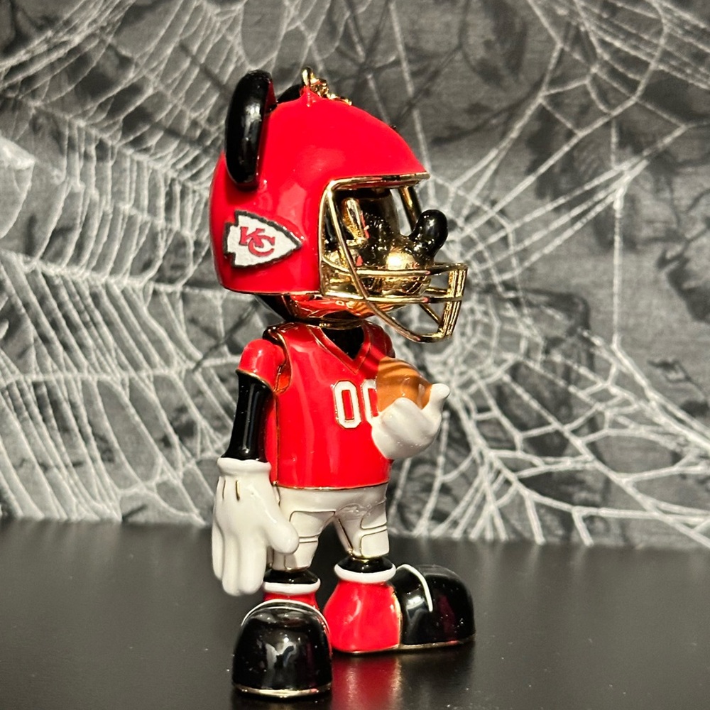 Baublebar Disney X  Mickey Mouse NFL Kansas City Chiefs Bag Charm Key Chain